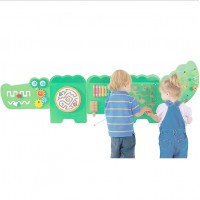 Crocodile Activity Wall Panels Toddler Activity Center Wall-Mounted educational Toy for Kids Aged 18M+ Kids for Play Areas