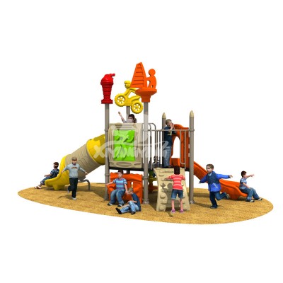 China fashion toddler plastic kids play slide kids outdoor toys playground equipment