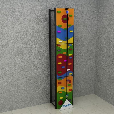 Plastic kids commercial rock climbing mountain wall for outdoor park