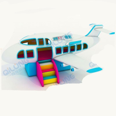 Candy Theme big aeroplane electrical equipment indoor playground soft play cheap playgrounds for kids soft play structures